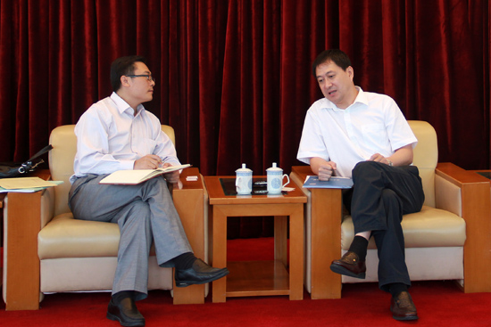 隋广军接受人民论坛记者采访立项两年 书记项目见成效在采访中,隋广军